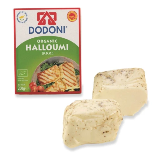 Ekologiczny ser Halloumi Dodoni 200g – do grillowania i sałatek