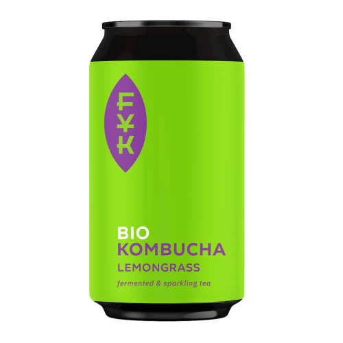 Kombucha BIO z czarnej herbaty i trawy cytrynowej Forever Young 330 ml