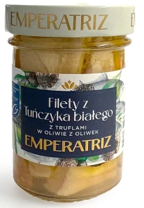 Filety z tuńczyka białego w oliwie z truflami 180g