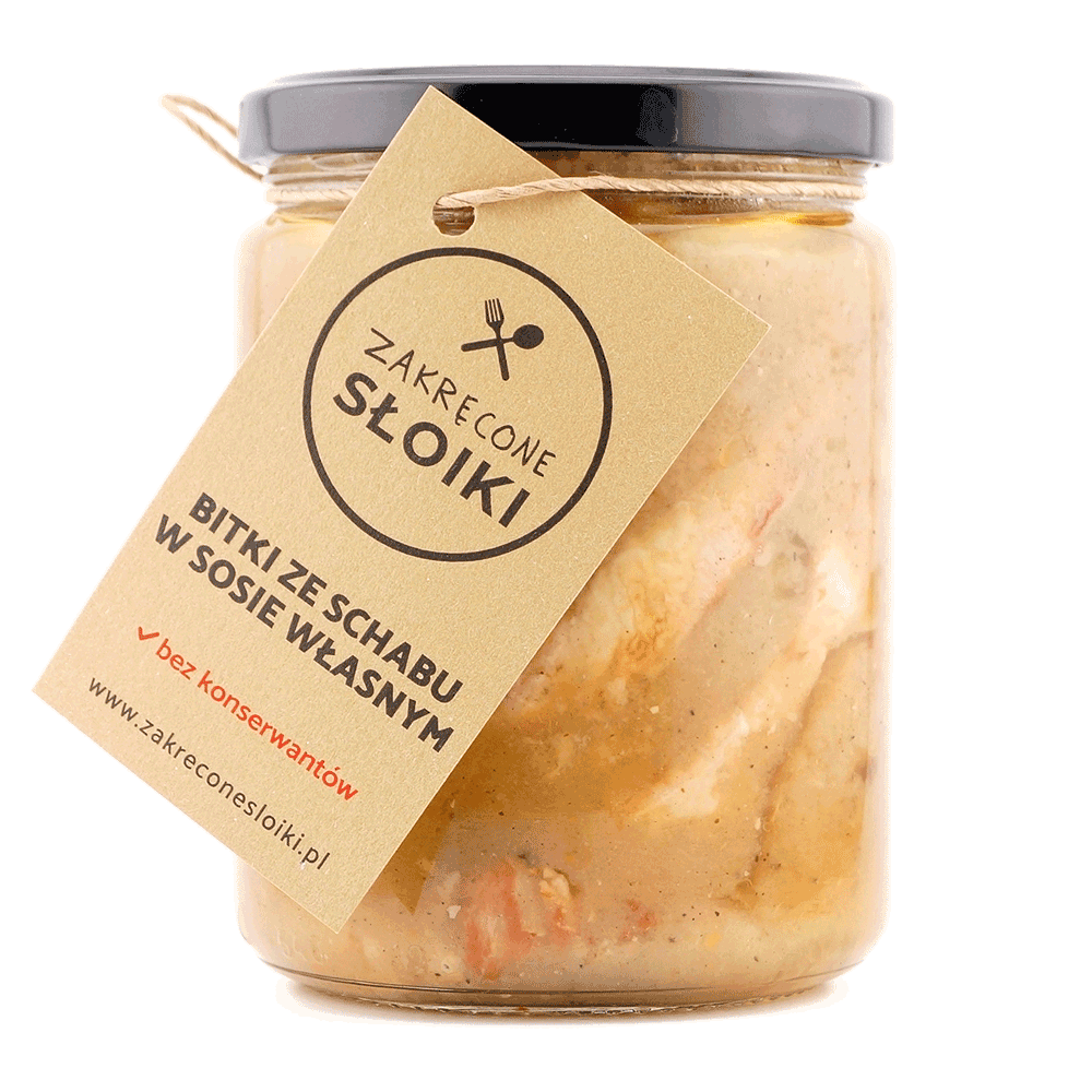 Bitki ze schabu w sosie własnym 540ml w słoiku