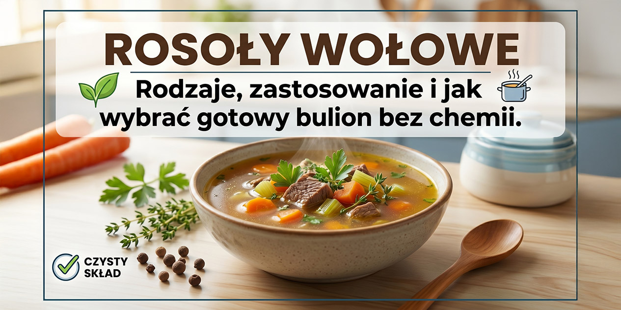 Bulion wołowy — rodzaje, zastosowanie i jak wybrać gotowy bulion bez chemii