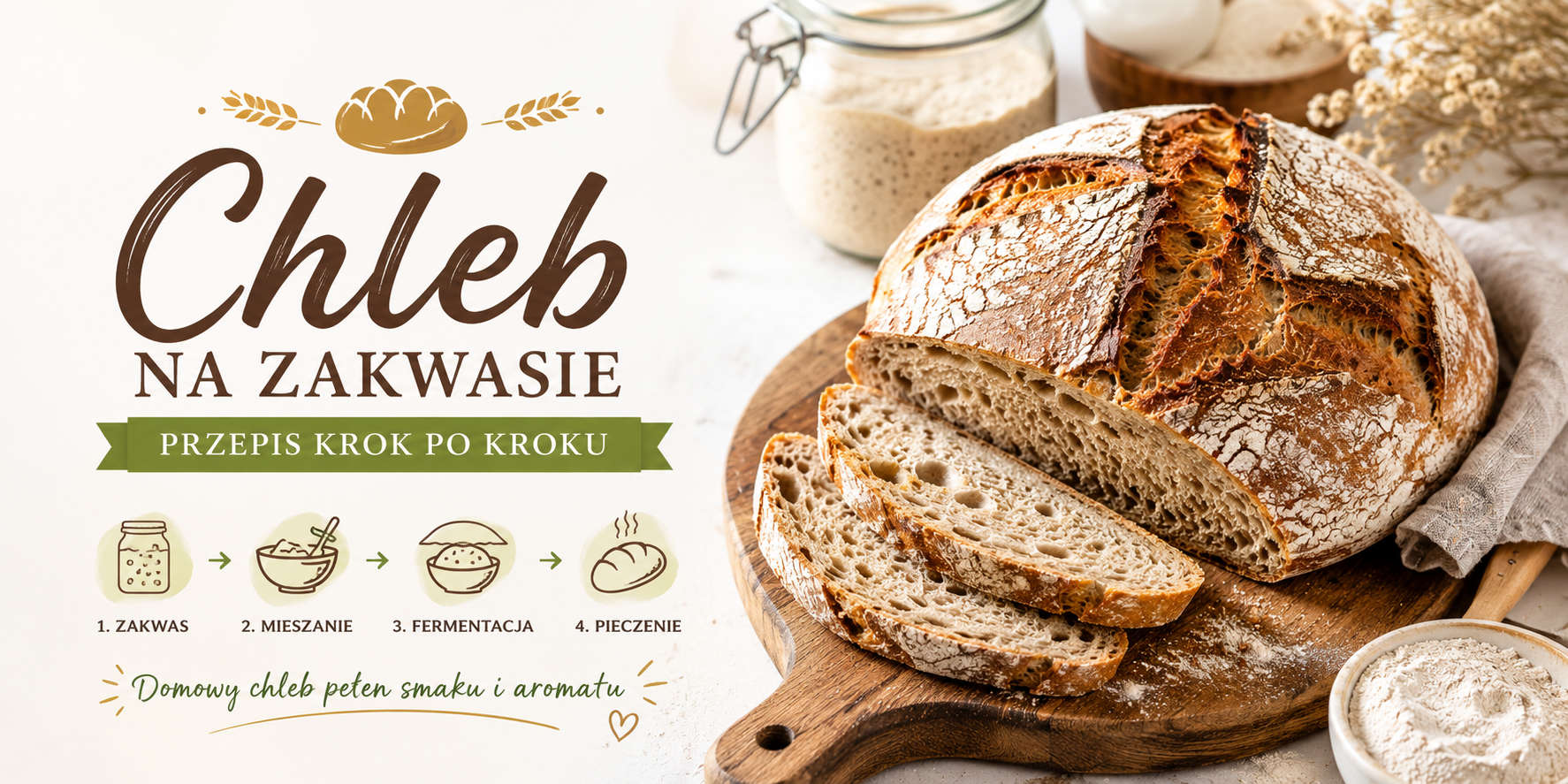 Chleb na zakwasie — przepis krok po kroku